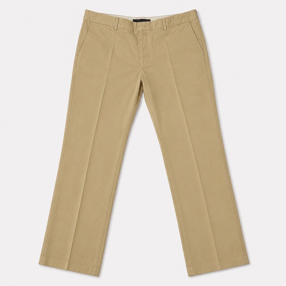 Express Mens Khaki Dress Pants Flat Front Straight Casual Chinos Size 36x30